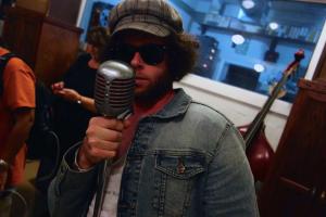 Rocking in the spot in Sun Studio where Elvis sang 